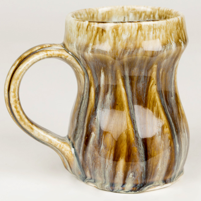 Hobby Ceramicraft - Todd Mug with Pink Opal and Root Beer