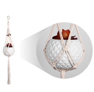 bi3861 macrame hanger planter