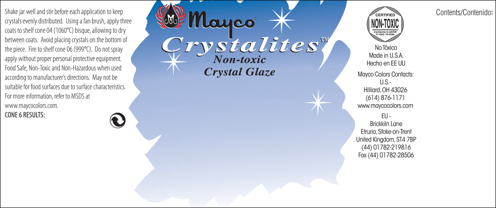 Crystalite Glaze label