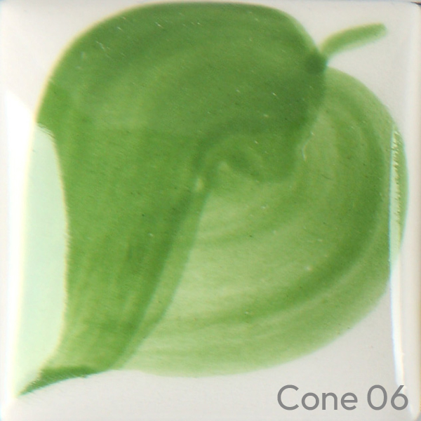 Leaf Green ez stroke from duncan. high pigment colour for ceramic decoration made by mayco colors ez