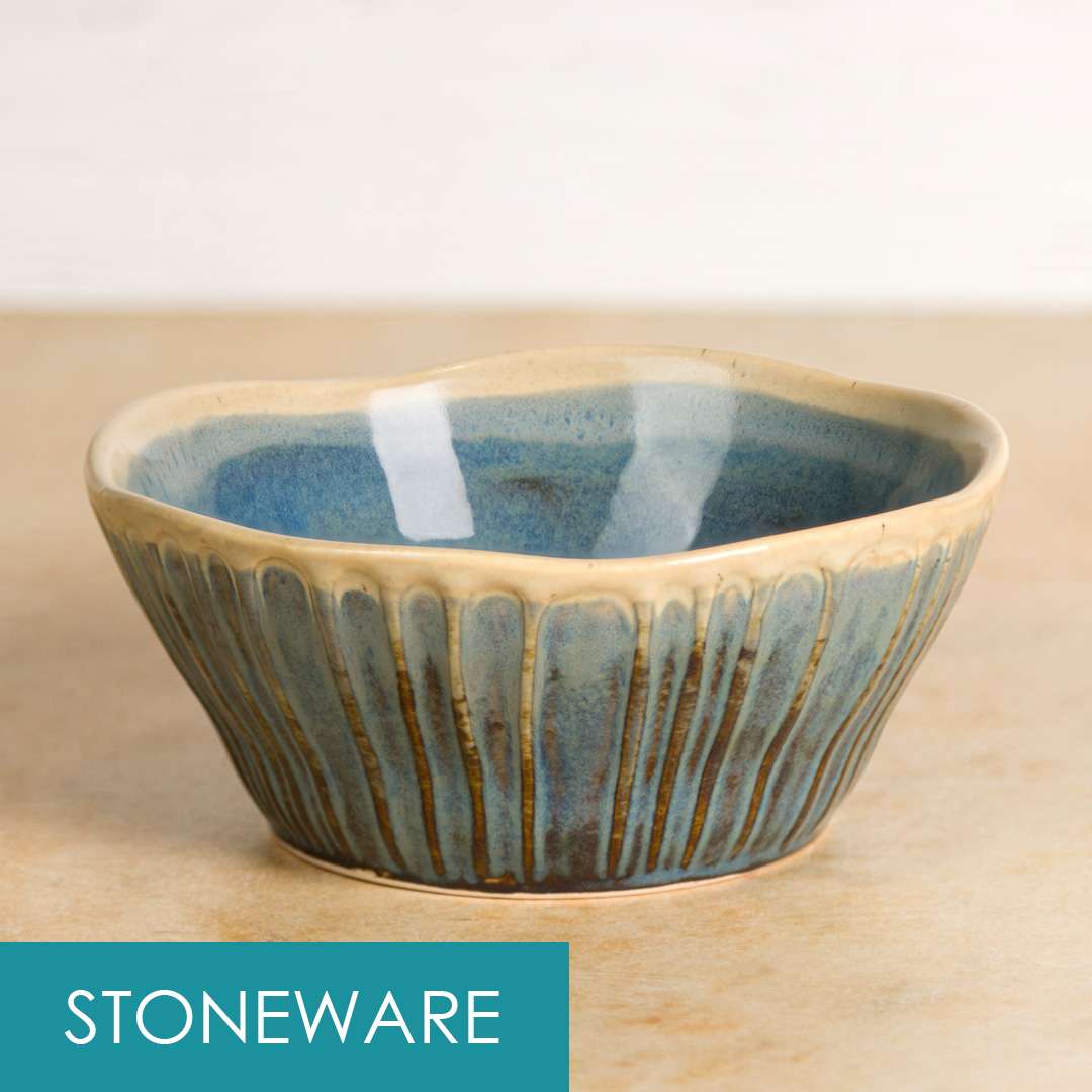 Stoneware bisqueware bowl sb154