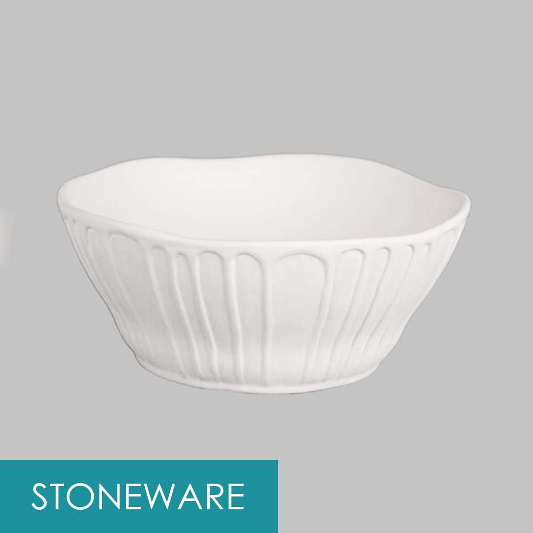 sb154 stoneware bisque bowl