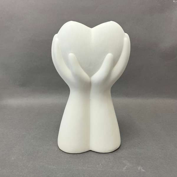 BI2425 Heart in my Hands Vase