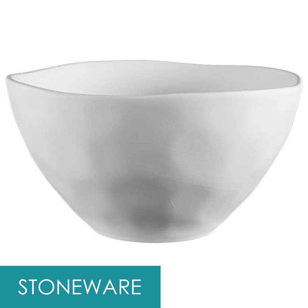 Stoneware bisque ashley cereal bowl from bisque imports s3102