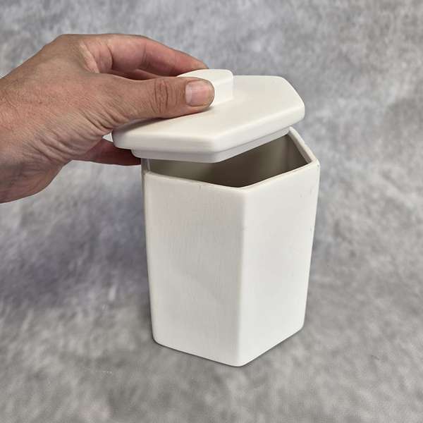 hexagon box bisque