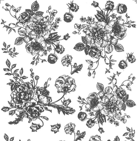 flower buds decal for pottery